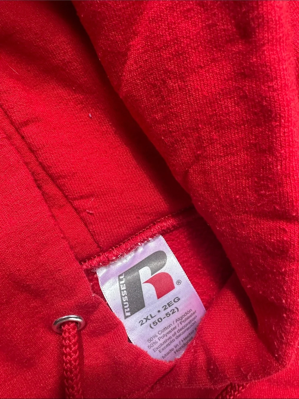 Russell Athletic Red Wisconsin Pullover Hoodie